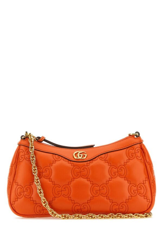 Gucci Woman Orange Leather Handbag