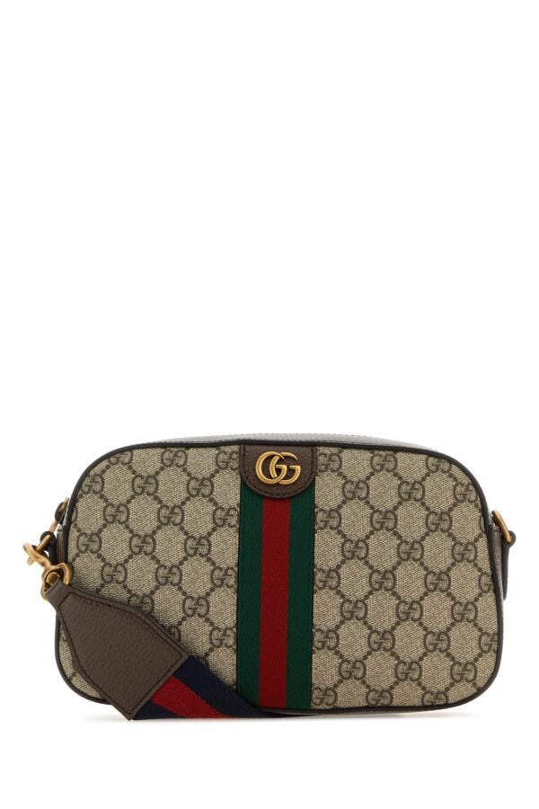 Gucci Man Gg Supreme Fabric And Leather Small Ophidia Gg Crossbody Bag