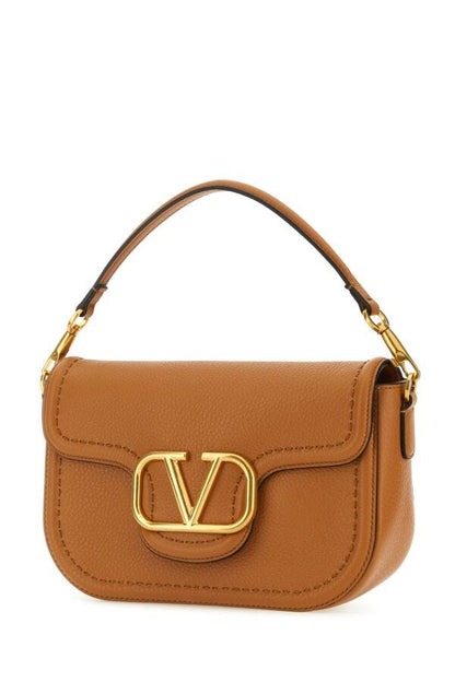 Valentino Garavani Woman Camel Leather Alltime Shoulder Bag