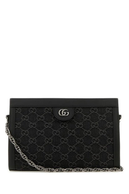 Gucci Woman Gg Supreme Fabric And Leather Ophidia Crossbody Bag