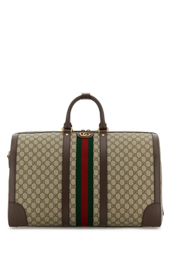 Gucci Man Gg Supreme Fabric Gucci Savoy Travel Bag