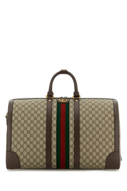 Gucci Man Gg Supreme Fabric Gucci Savoy Travel Bag