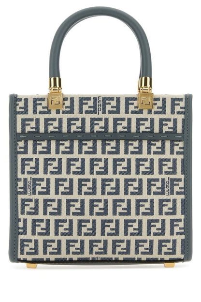 Fendi Woman Embroidered Fabric Mini Sunshine Handbag