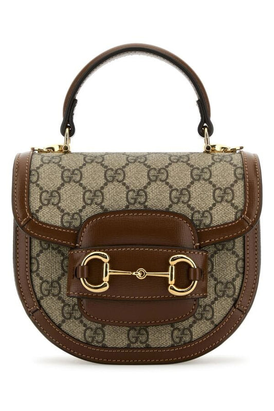 Gucci Woman Gg Supreme Fabric Mini Horsebit 1955 Handbag