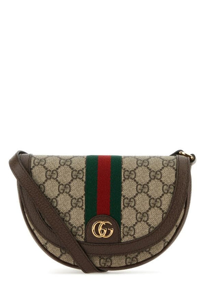 Gucci Woman Gg Supreme Fabric Mini Ophidia Shoulder Bag