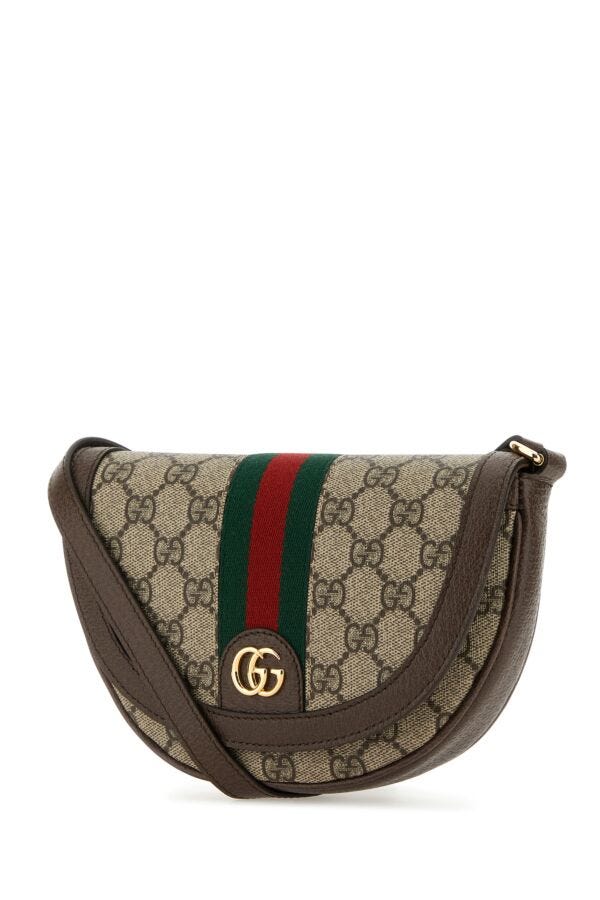 Gucci Woman Gg Supreme Fabric Mini Ophidia Shoulder Bag