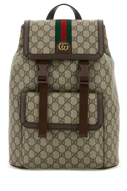 Gucci Man Gg Supreme Fabric Ophidia Backpack