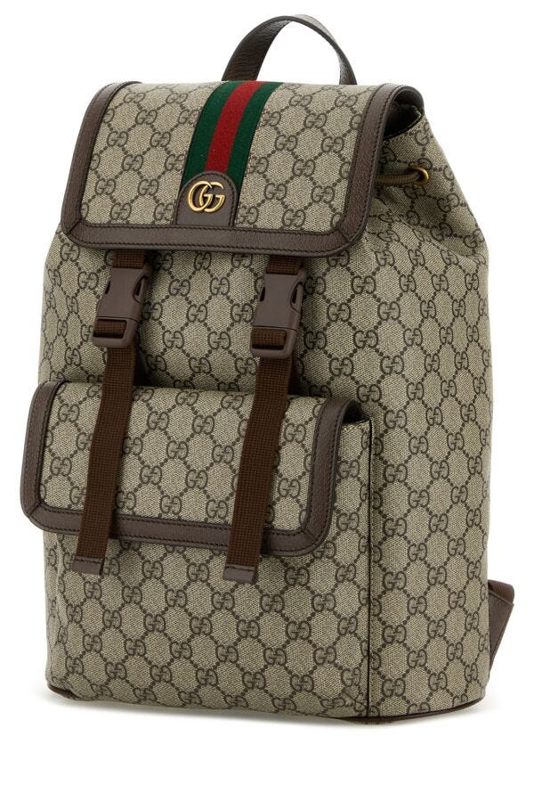 Gucci Man Gg Supreme Fabric Ophidia Backpack