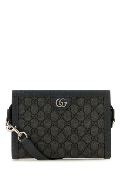 Gucci Man Gg Supreme Fabric And Leather Ophidia Crossbody Bag