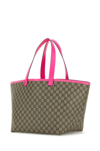 Gucci Man Gg Supreme Fabric Medium Gucci Totissima Shopping Bag