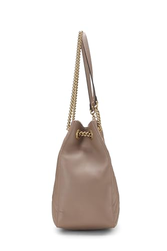 Gucci,  Pink Leather GG Marmont Chain Tote, Pink