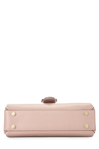 Gucci,  Pink Leather Interlocking Handle Bag, Pink