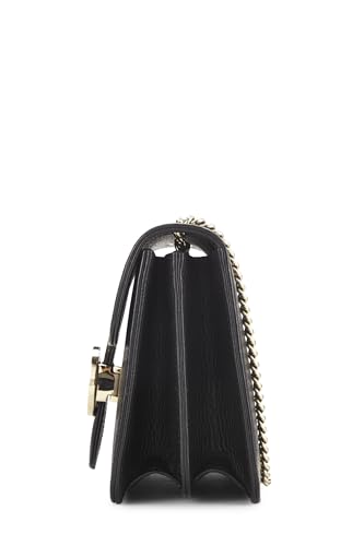 Gucci,  Black Leather Interlocking Crossbody Small, Black