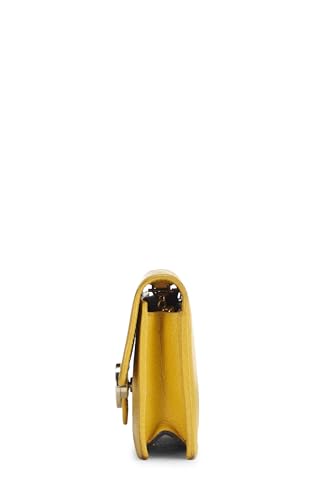 Gucci,  Yellow Leather Interlocking Crossbody Small, Yellow