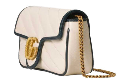 (WMNS) Gucci Marmont Series Shoulder Bag Mini White 574969-0OLFX-9085