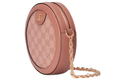 (WMNS) Gucci Ophidia GG Mini Round Shoulder Bag 'Pink' 550618-FACC5-5748