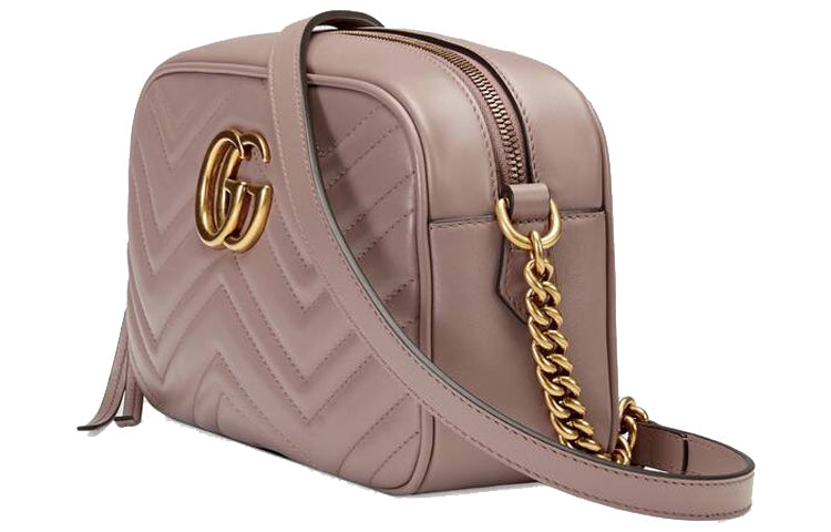 (WMNS) Gucci GG Marmont Small Matelasse Shoulder Bag 'Dusty Pink' 447632-DTD1T-5729