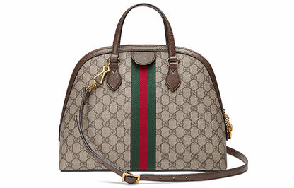 (WMNS) Gucci Ophidia Series GG hand Bag Middle Beige Ebony 524533-K05NB-8745