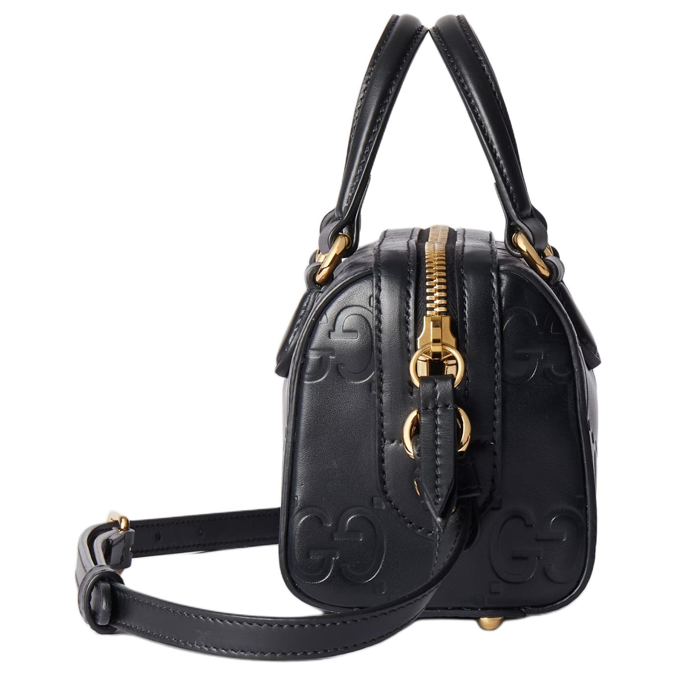 (WMNS) Gucci GG Super Mini Top Handle Bag 'Black' 790130-AADLO-1000