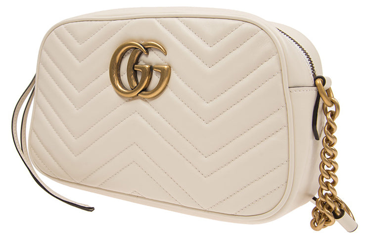 (WMNS) Gucci GG Marmont Small Shoulder Bag 'White' 447632-DTD1T-9022