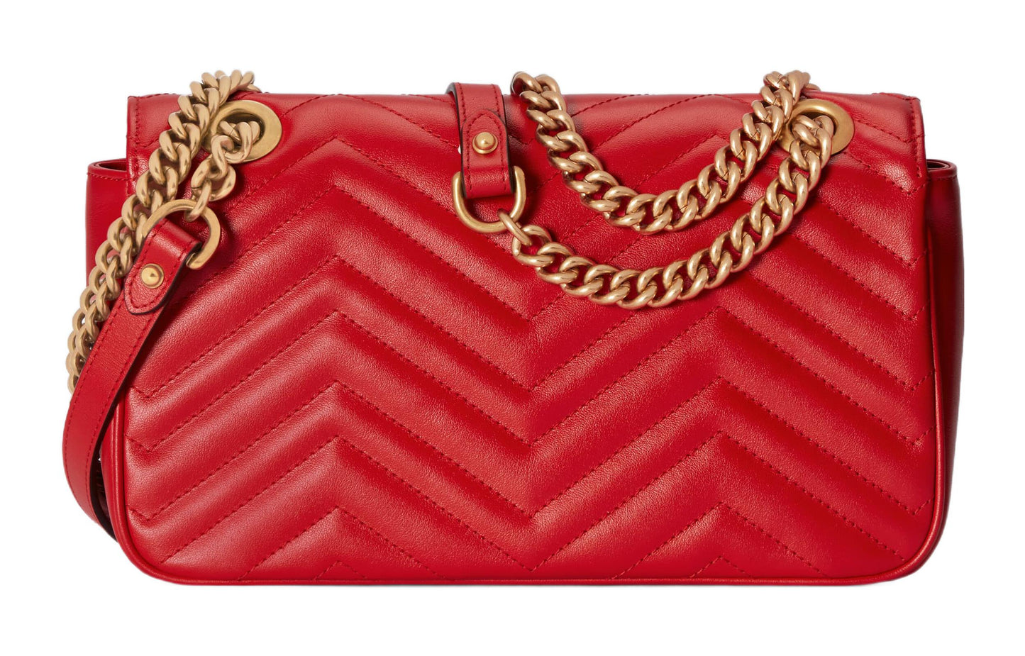 (WMNS) Gucci GG Marmont Small Matelasse Shoulder Bag 'Red' 443497-DTDIT-6433