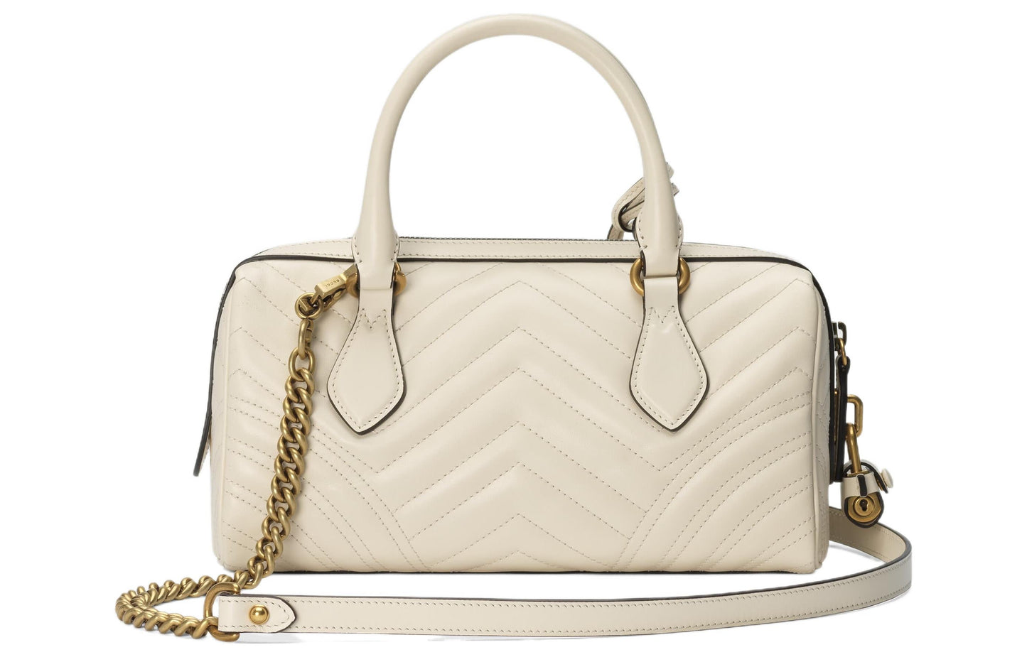 (WMNS) Gucci GG Marmont Small Top Handle Bag 'White' 746319-AABZB-9022