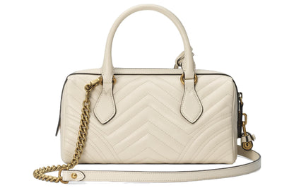 (WMNS) Gucci GG Marmont Small Top Handle Bag 'White' 746319-AABZB-9022