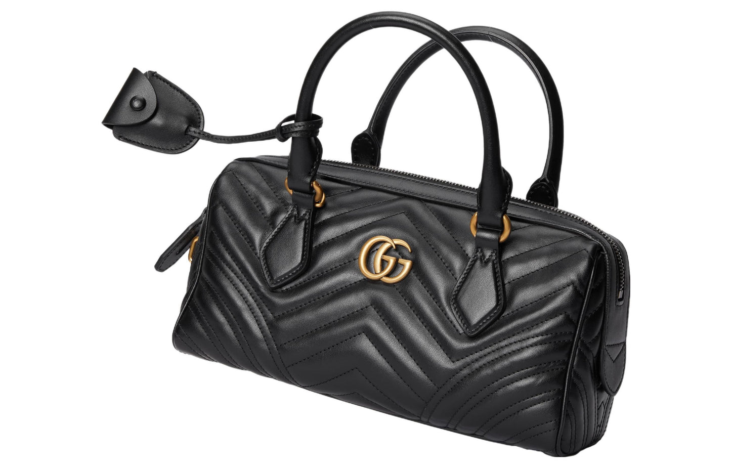 (WMNS) Gucci GG Marmont Small Top Handle Bag 'Black' 746319-AABZB-1000