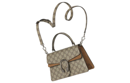 (WMNS) Gucci Small Dionysus Top Handle Bag 'Beige Ebony' 739496-KHNRN-8642