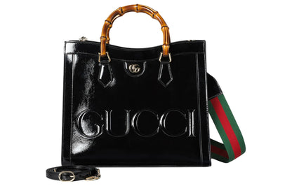 (WMNS) Gucci Diana Medium Tote Bag 'Black Leather' 678842-AADJQ-1060