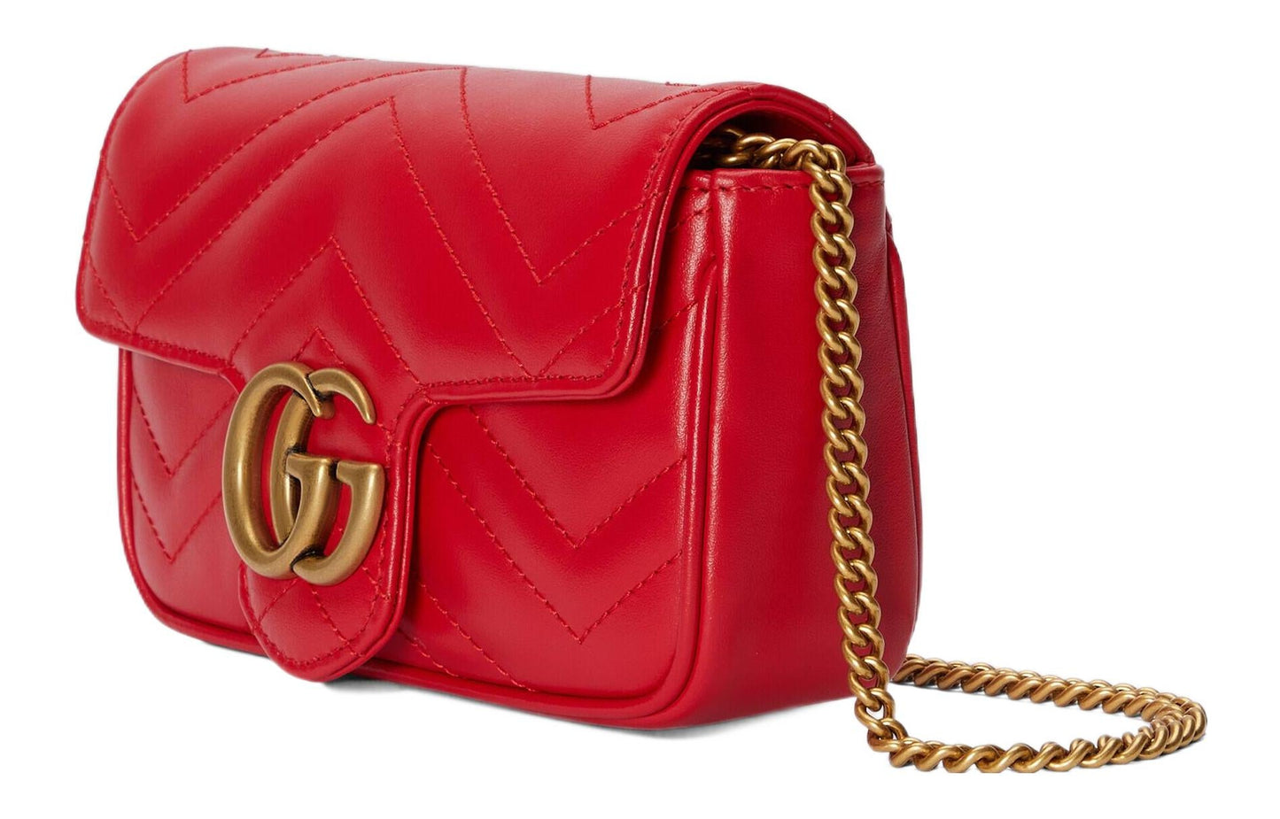 (WMNS) Gucci GG Marmont Matelasse Super Mini Bag 'Red' 476433-DTDHT-6832