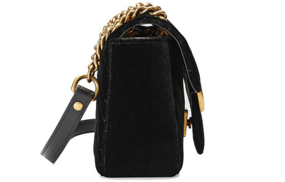 (WMNS) Gucci GG Marmont ClassicG Crossbody Bag Single Shoulder Bag Black 446744-K4D2T-1000