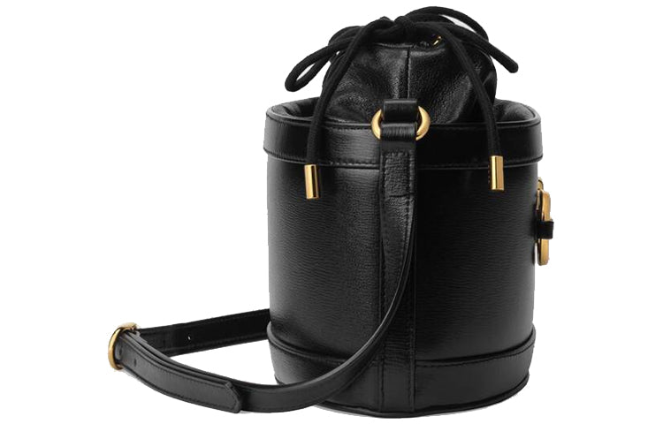 (WMNS) Gucci Horsebit 1955 Drawstring Bucket Bag 'Black' 602118-1DBLG-1000