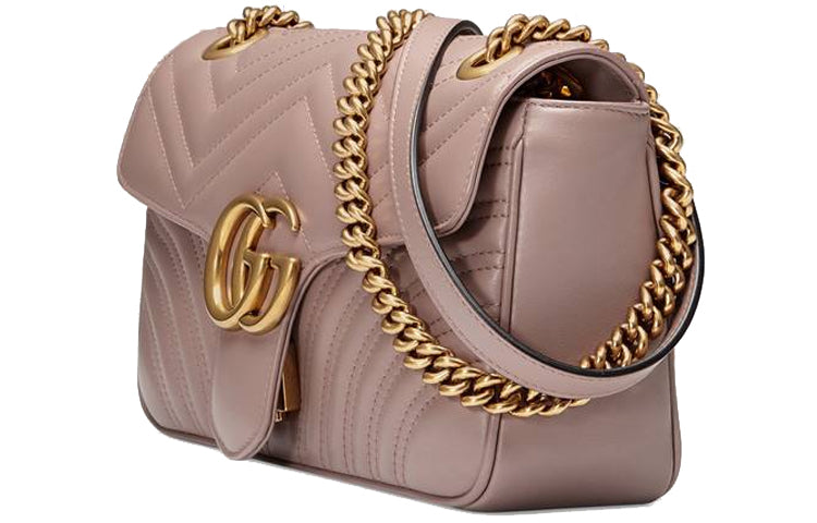 (WMNS) Gucci GG Marmont Matelasse Shoulder Bag 'Dusty Pink' 443497-DTDIT-5729