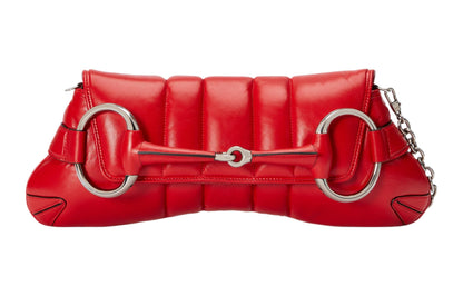 (WMNS) Gucci Horsebit Chain Medium Shoulder Bag 'Red' 764255-AACU1-6404