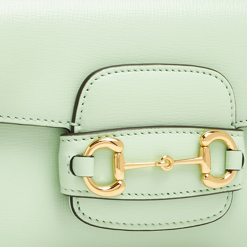 (WMNS) Gucci Horsebit 1955 Small Shoulder Bag 'Light Green' 735178-1DB0G-3803