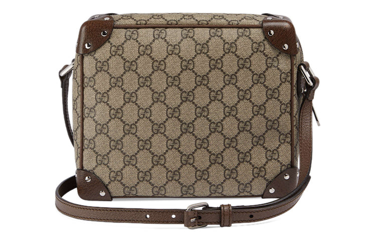 Gucci Leather Detail Shoulder Bag 'Beige Ebony' 626363-92TDN-8358