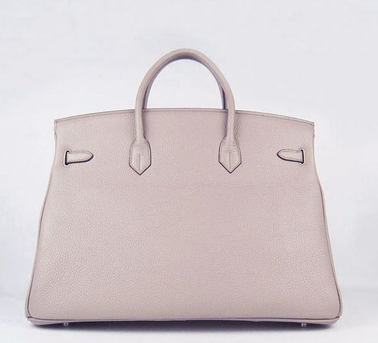 Hermes Birkin 35cm Togo Leather Handbags 6099 Grey Silver