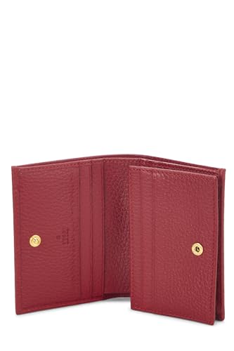 Gucci,  Red Leather GG Marmont Card Cse, Red