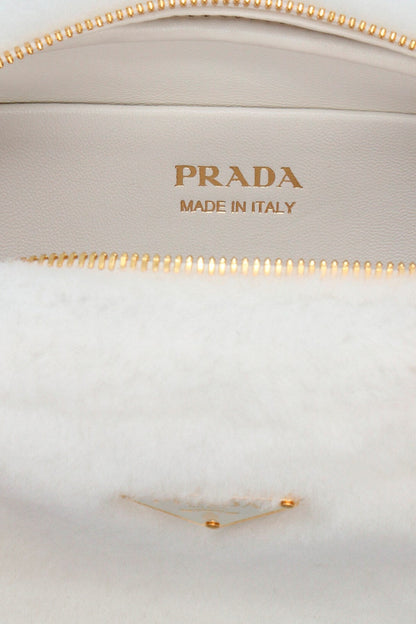 Prada Women Shearling Crossbody Bag