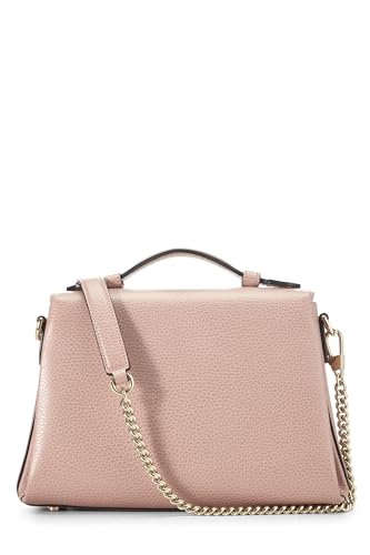 Gucci,  Pink Leather Interlocking Handle Bag, Pink