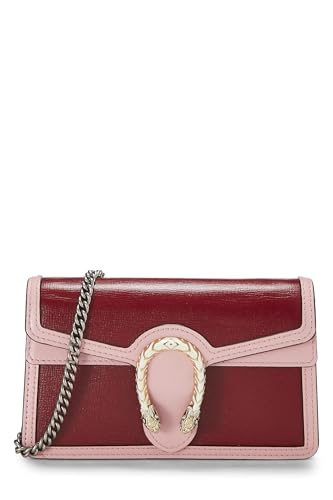 Gucci,  Pink Leather Dionysus Shoulder Bag Super Mini, Multi