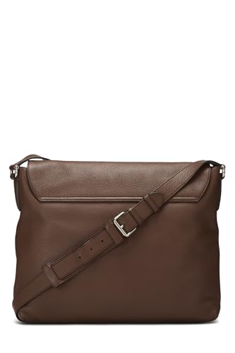 Gucci,  Brown Leather Soho Flap Messenger Bag, Brown