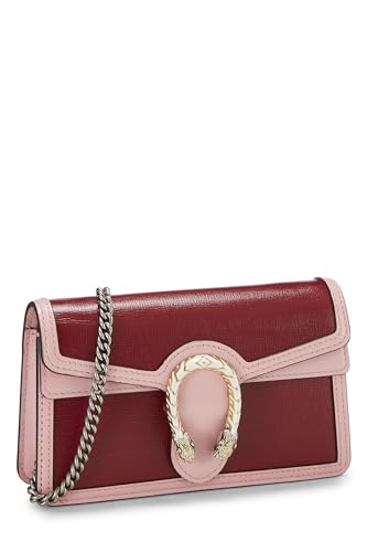 Gucci,  Pink Leather Dionysus Shoulder Bag Super Mini, Multi