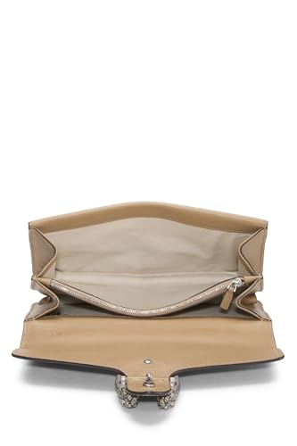 Gucci,  Beige Leather Dionysus Shoulder Bag Small, Brown