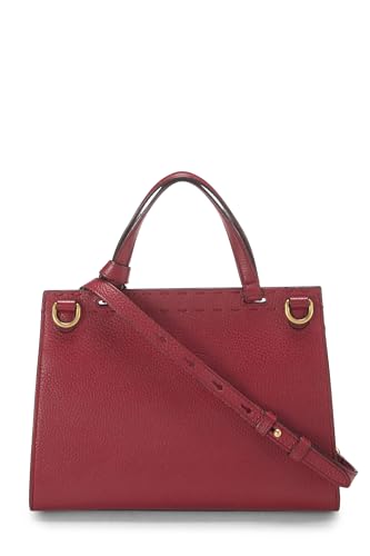 Gucci,  Red Leather GG Marmont Top Handle Flap Bag Mini, Red