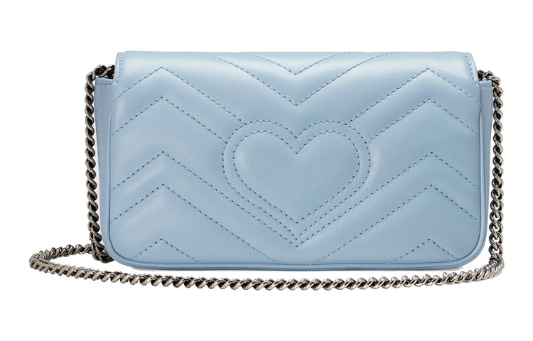 (WMNS) Gucci GG Marmont Super Mini Bag 'Pastel Blue' 476433-DTDCP-4928