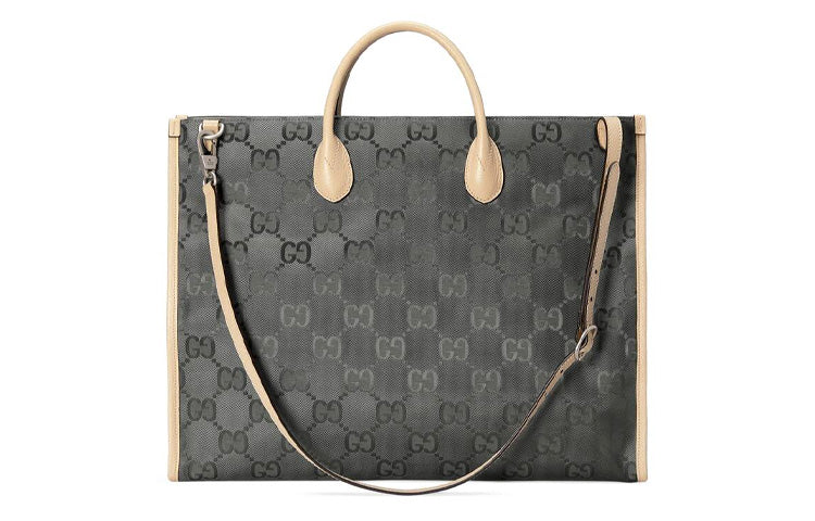 (WMNS) Gucci Logo PatternPrint Off The GridSeries Tote HandholdBag DarkGray 630353-H9HAN-1263