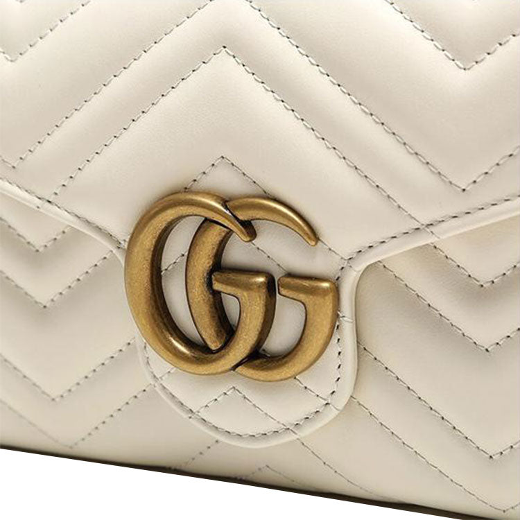 (WMNS) Gucci Marmont Series Single Shoulder Bag mini White 474575-DTD1T-9022