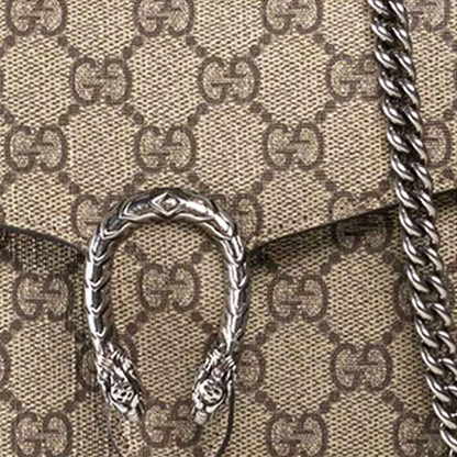 (WMNS) Gucci Dionysus Series Synthetic canvasChain bag Dionysus Brown 401231-KHNSN-8642